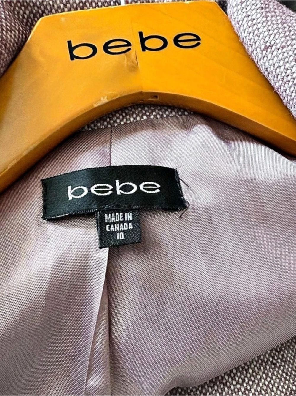 Y2K bebe Pink Skirt Suit Size 10 Like New - Picture 3 of 3